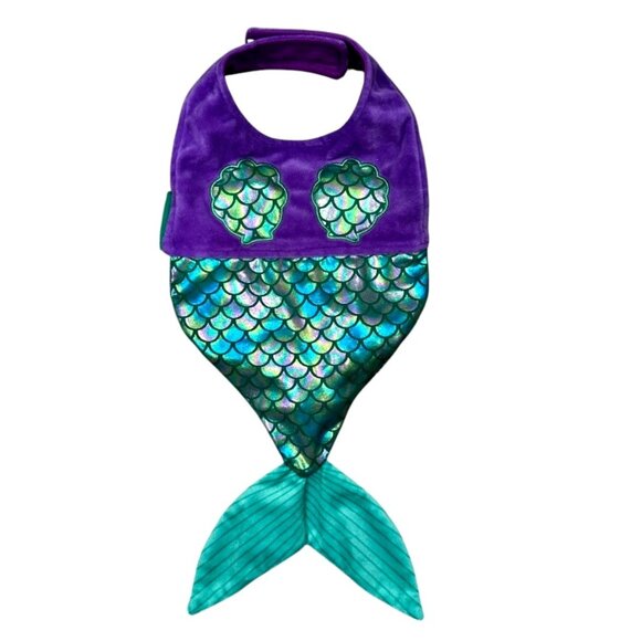 Mermaid Costume for Dogs Cats Pets Size S/M Iridescent Hook and Loop Fastener - Picture 1 of 6